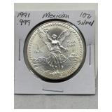 1oz .999 Fine Silver Mexican Coin