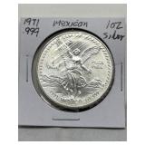 1oz .999 Fine Silver Mexican Coin