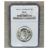 1949 Booker T. Washington Half Dollar NGC MS 66