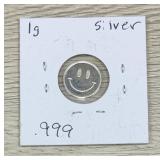 .999 Fine Silver 1 Gram Bar