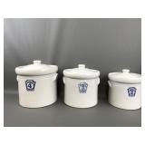 Pfaltzgraff Yorktowne Stoneware Canisters 2 & 4