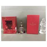 Waterford Heavy Crystal Victorian Santa & Bell