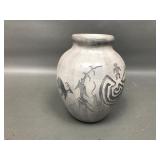 Signed Bimshtlaa Navajo Pottery Vase