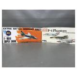 Mpc & Imc F-4 Phantom & F-100 D Super Sabre Models