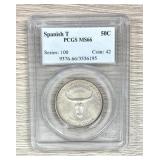 1935 Spanish Trail Commemorative Half Pcgs Ms 66