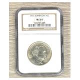 1936 Robinson 50c Half Dollar NGC MS 64