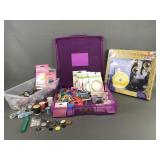 Belly Dancing Kit, Vtg Buttons, Sewing Suppies