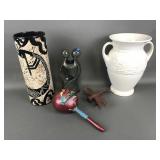 Kokopelli Imagery Mission Pottery, Stone Couple
