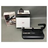 Vtg Cross Ballpoint Pen Desk Set & Swingline