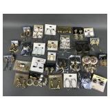 Vtg Fashion Costume Jewelry Earrings