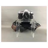 Vintage Silver Canon Ae-1 Slr 35mm Film Camera