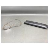 14k Tested Gold Antique Spectacle Glasses