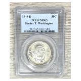 1949-d Booker T. Washington Pcgs Ms 65