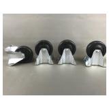 4.25in Plate Mounted Casters