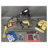 Vtg Sears & Craftsman Corded Drill W Accessories
