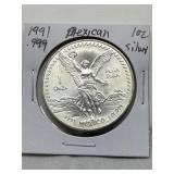 1oz .999 Fine Silver Mexican Coin