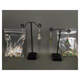 20 Pairs Swarovski Crystal Christmas Tree Earrings