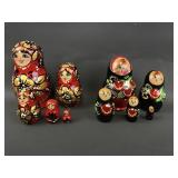 Vintage Detailed Russian Nesting Dolls