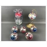 Vintage Glass Scene Ornaments & Baubles