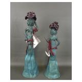 Handmade Lady Witch Garden Statues