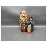 Intricate Russian Matryoshka Nesting Dolls