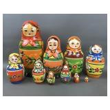 Assorted Matryoshka Russian Nesting Dolls
