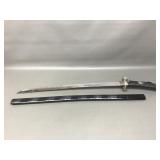 Fantasy Katana Silver-colored Dragon Handle