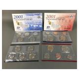 2001 Denver & Philadelphia Uncirculated Coin Sets