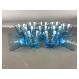 Blue Dots Drinking Glasses