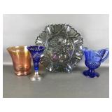 Vintage Federal Glass Fruit Bowl,colored Glassware