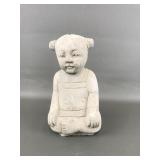 Cast Cement Stone Outdoor Sculpture Little Baby Gi