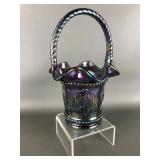 Fenton Art Glass Carnival Glass Basket