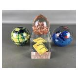 Vtg Pacific? Glass Paper Weight & More