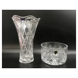 Waterford Crystal Tumbler And Crystal Vase