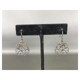Sterling Silver Openwork Mystical Earrings