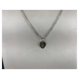 Sterling Silver Heart Charm Necklace