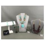 Avon Gold-toned Necklace And Earring Set And More!