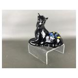 Fenton Handpainted Black Ebony Foal