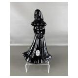Fenton Black Glass Bridesmaid Figurine