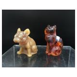 Mosser Amber Cat & French Bulldog