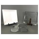 Ulta Beauty Glass Modern Style Serving Trays &more