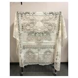 Vtg Scranton tablecloth is a 70' x 90' ivory
