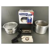 Vtg Double Boilder, Electric Kettle, Portable Iron