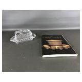 Imperial Candlewick Butter Dish Beaded Glass