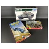 Vtg Esci Ertl Mbt T72 Tank, Dakota C-47 & More