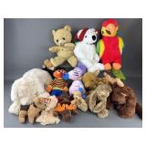Vtg Seasme Street, Ty & Snuggle Bear Stuffies
