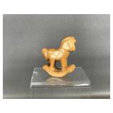 Vintage Fenton Chocolate Glass Horse Figurine