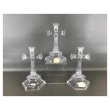 Vtg Deplomb Crystal Crosses