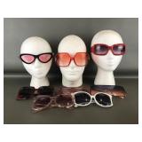 Fun Pink & Red Womens Sunglasses