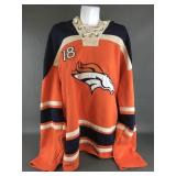 Vtg Peyton Manning Bronco Hoodie Size Xxl